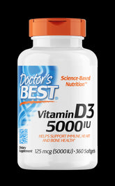 Vitamine D3 5000 ui 125 mcg 360 gélules DOCTOR'S BEST